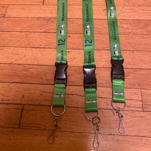 Seattle Seahawks Lanyards x 3